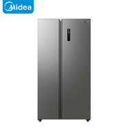 美的（Midea）607升雙開(kāi)門(mén)對開(kāi)門(mén)家用電冰箱一級能效大容量風(fēng)冷無(wú)霜節能變頻BCD-607WKPZM(E）家電國家補貼20%