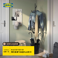 宜家（IKEA）ALGANAS艾佳奈斯衣帽架鞋架臥室落地立式掛衣架衣服架學(xué)生宿舍 淺藍色衣帽架