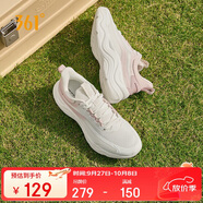 361°運動(dòng)鞋女秋季網(wǎng)面透氣輕便休閑跳繩厚底跑步鞋子女682412245-2