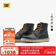CAT卡特新品男士高幫經(jīng)典牛皮復(fù)古單鞋商場(chǎng)同款 深藍(lán)色 40