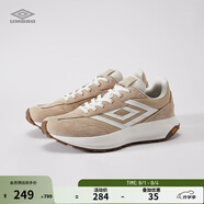 茵寶（Umbro）漫游鞋R708復(fù)古跑鞋Vibram鞋底運動鞋男鞋休閑鞋女鞋 砂色（男款） 39 男碼