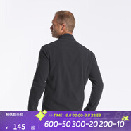 迪卡儂（DECATHLON）保暖戶(hù)外抓絨衣外套男女運動(dòng)寬松秋搖粒絨外套沖鋒衣內膽 男款-全拉鏈-黑色 M
