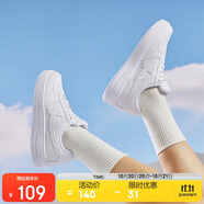 特步情侶男女板鞋小白鞋空軍一號(hào)秋冬革面保暖運(yùn)動(dòng)板鞋休閑鞋