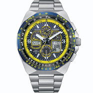 西鐵城（CITIZEN）藍天使四代光動(dòng)能電波休閑男表JY8125-54LHBE JY81250-54L