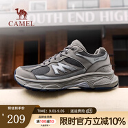 駱駝（CAMEL）【1930M】運動鞋子新款網(wǎng)面透氣舒適情侶休閑鞋男女同款七夕禮物 G15S852092 元祖灰 男 44
