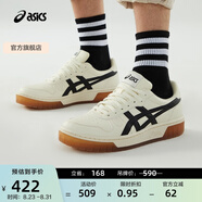 亞瑟士ASICS男鞋女鞋運動(dòng)休閑鞋復古籃球鞋百搭板鞋 COURT MZ 米白色/黑色 43.5