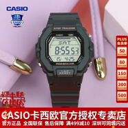 卡西歐（CASIO） 男表女表卡西歐手表男女情侶表學(xué)生時(shí)尚運(yùn)動(dòng)表太陽(yáng)能雙顯電子表 LWS-2200H-1AVPF動(dòng)感酷黑-計(jì)步