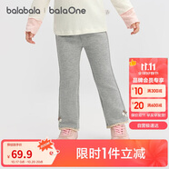 巴拉巴拉balaOne寶寶長褲女童喇叭褲2025秋季休閑褲時髦復古208325108009