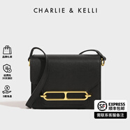 CHARLIE&KELLI CK品牌包包女包2025新款送女友生日禮物女時尚豬鼻子斜挎豆腐包 黑色
