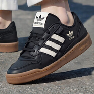 阿迪達斯 （adidas）三葉草男鞋 2025秋季新款低幫潮流運動鞋防滑休閑板鞋子男 JQ0208/黑色/新到貨 45
