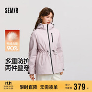 森馬（Semir）防護(hù)|地理系列羽絨服三防發(fā)熱90絨子兩件套101724113006