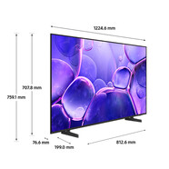 三星智家55U8000F  55英寸UHD智能電視  25年 1英寸 UA55U8000FJXXZ黑色 55英寸 標配