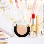 迪奧DIOR【京東獨家】夢幻持妝禮盒口紅氣墊套裝(999+緞光0N)生日禮物