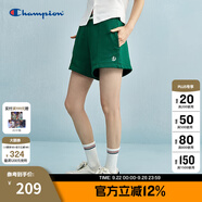 Champion冠軍短褲女2025春季新款學院風運動褲美式潮流短衛(wèi)褲熱褲 綠色 XL