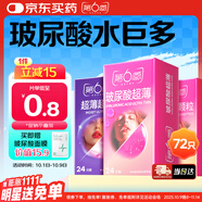 第六感超薄避孕套 玻尿酸72只 顆粒安全套套003男女用成人情趣計生用品