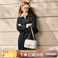蔻一（Cnoles）漫步象印牛皮女士高端鏈條包單肩斜挎包女走心生日禮物送女友老婆