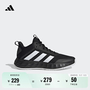 adidas OWNTHEGAME 2.0低幫團(tuán)隊(duì)款實(shí)戰(zhàn)運(yùn)動(dòng)籃球鞋男子阿迪達(dá)斯 黑/白   46.5