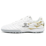 卡爾美（KELME）成人足球鞋男比賽TF碎釘球鞋學(xué)生透氣防滑球鞋873701 白金 39