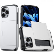 何佳功卡包適用蘋果16手機(jī)殼插卡iPhone16proMax裝卡13防摔15pro錢包14保護(hù)套XS男16plus滑蓋11商務(wù)12外 SGP插卡-亮銀色 iPhoneSE4