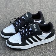 阿迪達斯（adidas）官方男鞋女鞋 新款情侶運動(dòng)鞋潮流時(shí)尚耐磨休閑鞋低幫板鞋 JI2560/黑色 42
