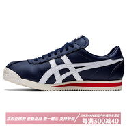 Onitsuka Tiger鬼塚虎 Corsair 簡約舒適防滑耐磨 低幫跑步鞋 男女同款 深藍(lán)色 37.5