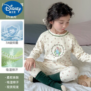 迪士尼兒童秋衣套裝女孩秋天衣服秋天褲子底褲套秋冬新兒童的棉溫暖嬰兒 【寶寶愛(ài)】羊毛拉架-覆古花園【7A品質(zhì)棉】 130 cm 115CM-125CM