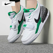 耐克（NIKE）女鞋 Air Jordan Legacy AJ312白綠兔年生肖款氣墊休閑高幫籃球鞋 FN3407-101/大童鞋 36