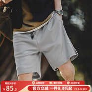 馬登工裝美式復(fù)古網(wǎng)眼透氣短褲山系戶外速干運(yùn)動籃球五分褲男夏季 鉛灰色 S