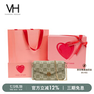 VANESSA HOGAN【七夕禮物】VH女包山茶花信封包高級感包包老花鏈條包單肩斜挎包