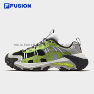 斐樂(lè)（FILA）章昊同款 FUSION山脈鞋2男鞋新款登山運(yùn)動(dòng)鞋女情侶戶外鞋 【男】暗墨綠_葡萄綠-PW 39