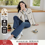 香影小香風(fēng)外套女2025年春秋裝新款米白色小個(gè)子高級(jí)感千金風(fēng)早秋 米色J833323 L
