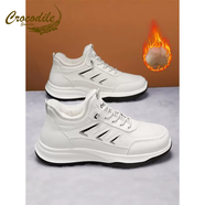 鱷魚(yú)恤東北雪地靴男冬季加絨加厚保暖防寒皮毛一體戶(hù)外登山工裝鞋 白色 39