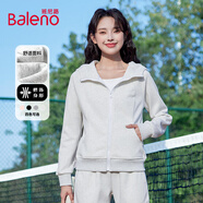 班尼路（Baleno）高腰喇叭褲女2025春秋季松緊腰微喇休閑長褲時尚黑色馬蹄褲