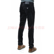 阿瑪尼/阿瑪尼 EA 男士鷹標(biāo)保暖燈芯絨修身牛仔褲 6D1J06 1NUCZ 深藍(lán) 92 28