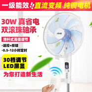 駿特（JUNTE）16寸一級能效|直流變頻|滾珠軸承|純銅無(wú)刷電機|30W|7葉|30檔|遙控|定時(shí)|靜音節能電風(fēng)扇落地扇 16寸 規格