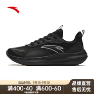安踏男鞋運(yùn)動(dòng)跑步鞋夏季網(wǎng)面透氣防滑輕便緩震專(zhuān)業(yè)健身中考體測(cè)跑鞋男 【皮網(wǎng)四季款】經(jīng)典純黑配色-5 42
