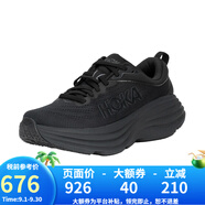 HOKA ONE ONE 女款 Bondi 8邦代8輕便緩震慢跑鞋運動鞋 1127952女款BBLC-黑/黑 40 (US8 40)