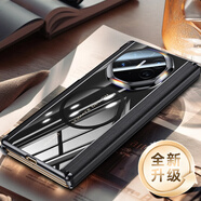 華為（HUAWEI）【雙鉸煉保護】適用華為mateXT手機保護殼xt非凡大師新款三折疊屏保護套yl磁吸中軸全包防摔素皮真 【玄黑色-升級】雙鉸煉保護magsafe磁吸AR增 華為 Mate XT