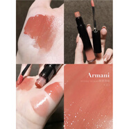 ARMANI阿瑪尼黑管鏡光鏡面唇釉口紅唇蜜303#水蜜桃 輕透溫柔顯嫩配件