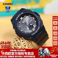 卡西歐（CASIO）【送禮物】女手表BABYG多彩夏日BGA-320海洋系運(yùn)動(dòng)學(xué)生電子表 BGA-320-1APR少女酷黑