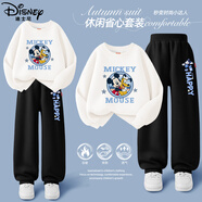 迪士尼（Disney）童裝潮酷帥氣男童套裝2025秋季新款時(shí)尚百搭兒童秋裝男孩運動(dòng)衣服