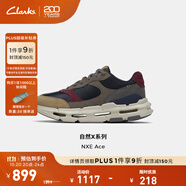 Clarks其樂(lè)Nature X系列男鞋新款潮流時(shí)尚舒適撞色厚底運(yùn)動(dòng)休閑鞋 藍(lán)色/深灰色 261798797 41