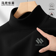馬克華菲男士打底衫秋冬德絨半高領(lǐng)保暖上衣男2025新款高級雙面絨T恤男款