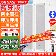 先科（SAST）50W戶外藍(lán)牙防水音柱室內(nèi)外壁掛音響功放壁掛喇叭套裝音箱學(xué)校操場(chǎng)會(huì)議公共廣播店鋪音樂一拖一
