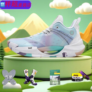 素優(yōu)米（SUYOUMI）青少年籃球鞋透氣防滑減震運動(dòng)鞋學(xué)生版摩擦有聲 YFZMD723減震氣墊裝幻彩粉 拍大一碼 35