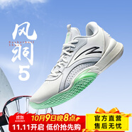 安踏（ANTA）風(fēng)洞5丨低幫籃球鞋秋新款運(yùn)動(dòng)鞋男緩震透氣實(shí)戰(zhàn)場(chǎng)外籃球鞋 【革面】紙莎白/沙?；?7 42.5
