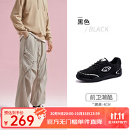 駱駝（CAMEL）【月牙】德訓(xùn)鞋男女鞋2025年春季新款復(fù)古休閑鞋板鞋情侶款 L15S577059C男款 黑色 41