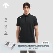 DESCENTE迪桑特TRAINING系列綜訓(xùn)TOUGH男士速干短袖POLO衫夏季 BK-黑色 L (175/96A)