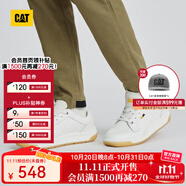 CAT卡特休閑鞋工裝鞋皮鞋男鞋戶外鞋子男士防滑低幫鞋商場(chǎng)同款 白色 40 (260mm)