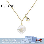 HEFANG何方珠寶棉花糖珍珠項(xiàng)鏈鎖骨鏈高級(jí)感生日禮物送女友